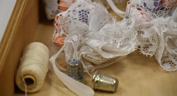 Wohnzimmer im Schwabencenter. Foto Cynthia Matuszewski