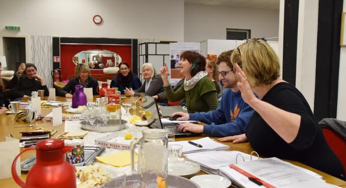 Augsburg, Lebensraum Schwabencenter, Wohnzimmer im Schwabencenter, Foto Cynthia Matuszewski