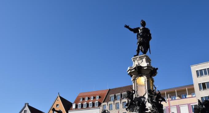 Augustus-Brunnen, Augsburg, UNESCO Welterbe, Foto: Cynthia Matuszewski