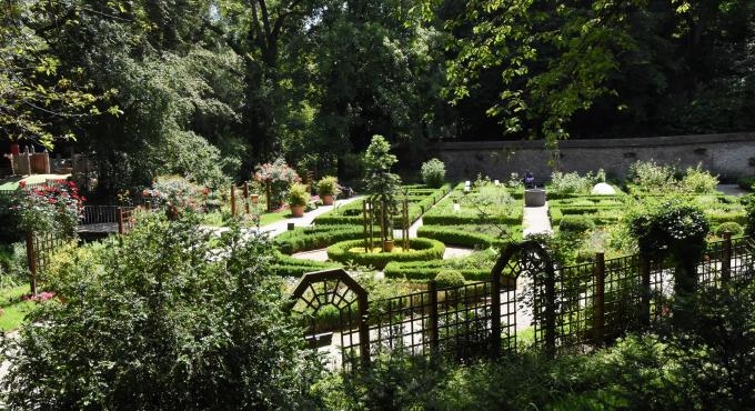 Das Augsburger Kräutergärtlein am Roten Tor - eine grüne Oase mitten in der Stadt. Foto Cynthia Matuszewski