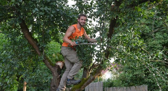 Benjamin Vogt von der CityFarm Augsburg. Foto: Cynthia Matuszewski