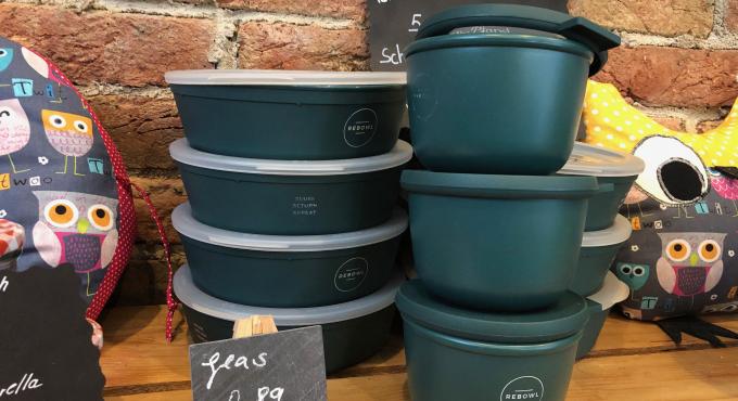 Unser Kleiner Laden, unverpackt, plastikfrei, Straßberg  Pfandboxen, co Sylvia Schaab